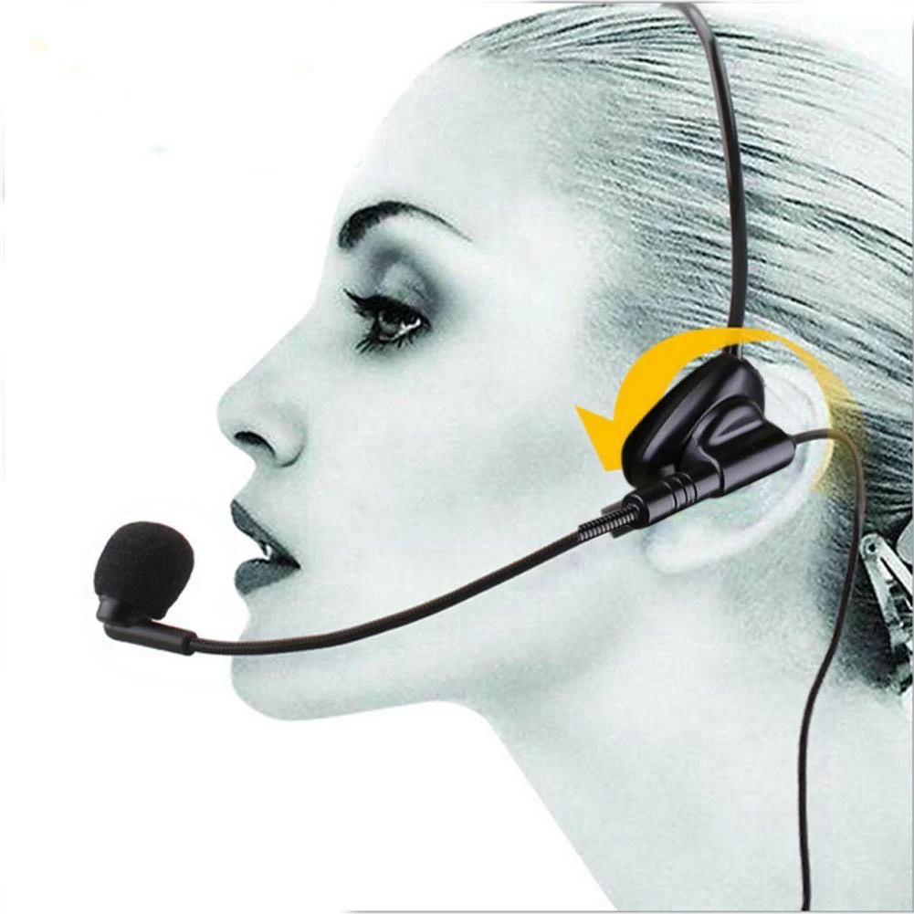 Microfone de Ouvido com Fio Profissional HM-700 Microfone de Cabeça ...