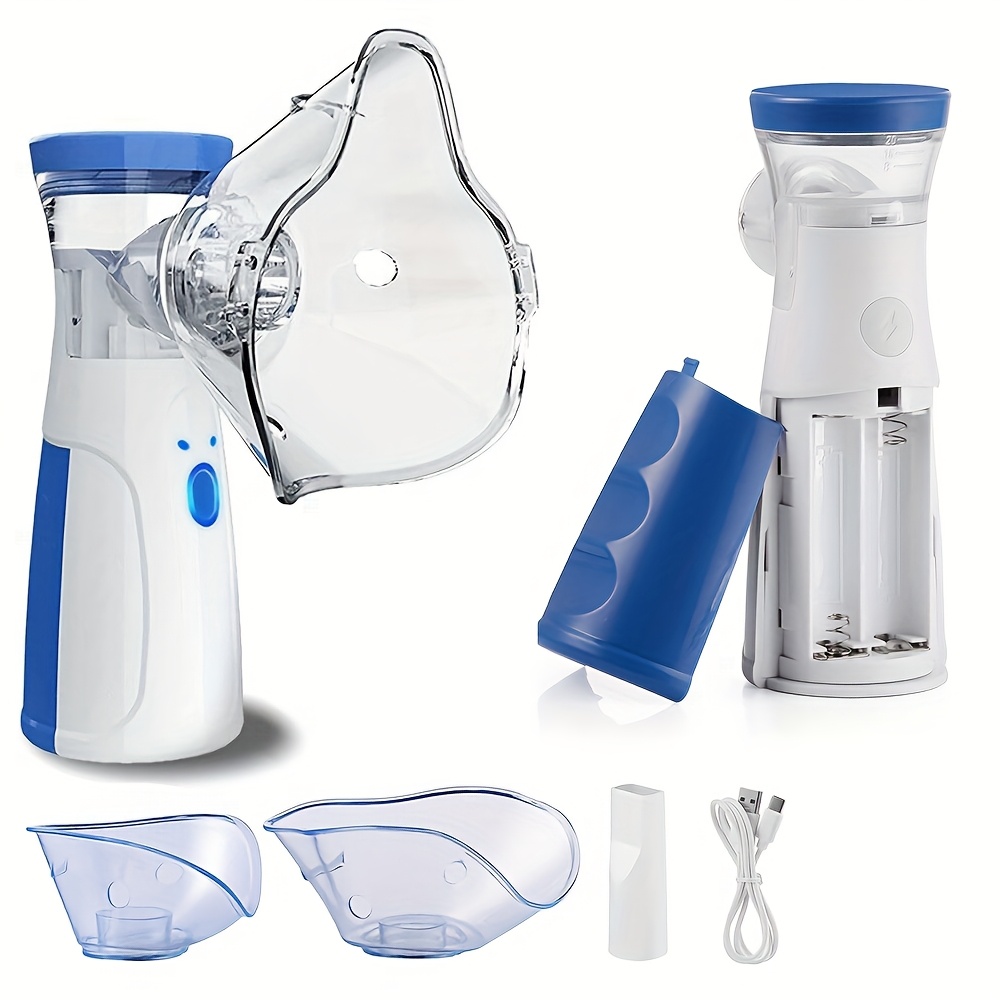 Novo Nebulizador Portátil com Bocal e Máscaras, Nebulizador de Malha ...