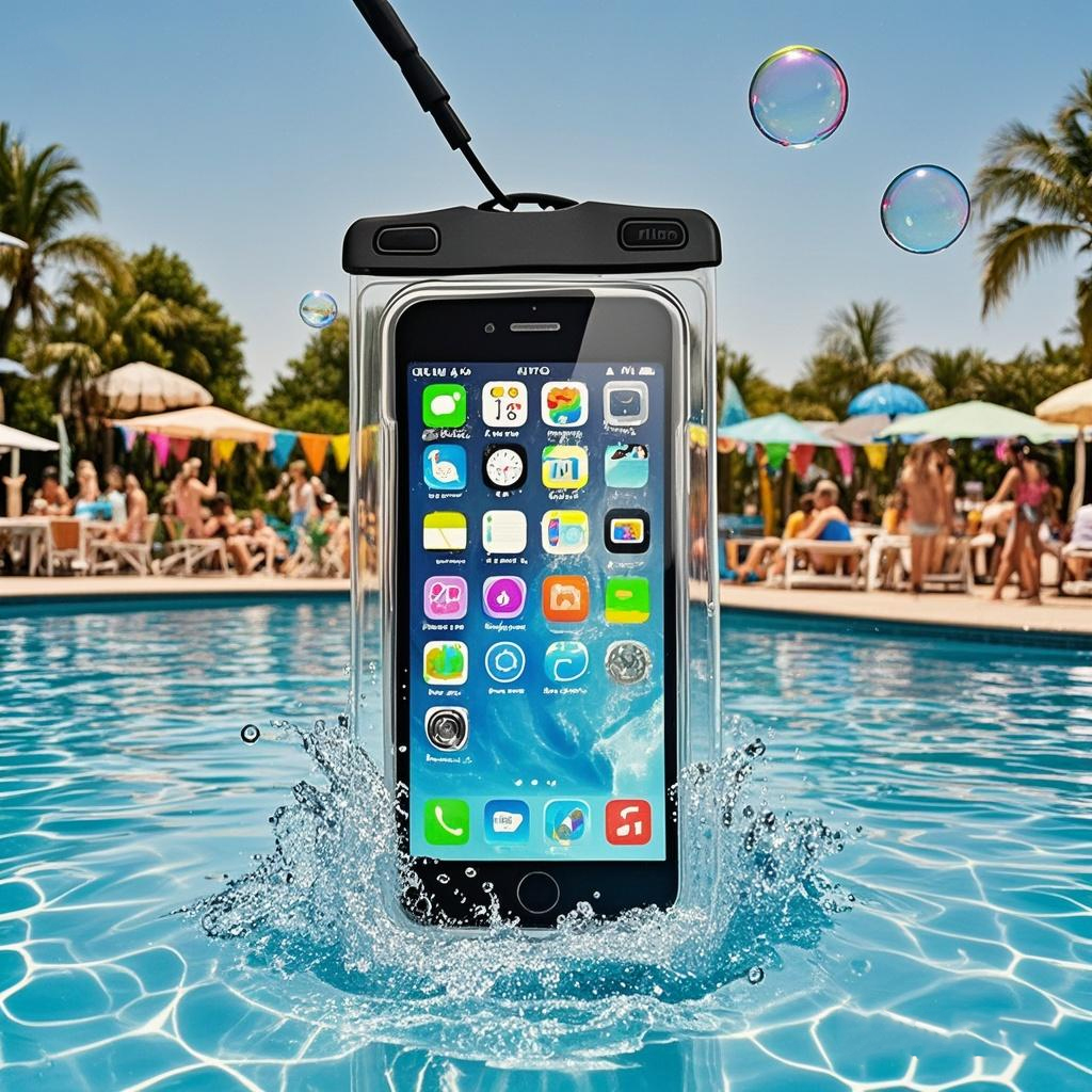 KIT Capa Bolsa Prova Dágua Impermeável Celular Transparente Universal ...