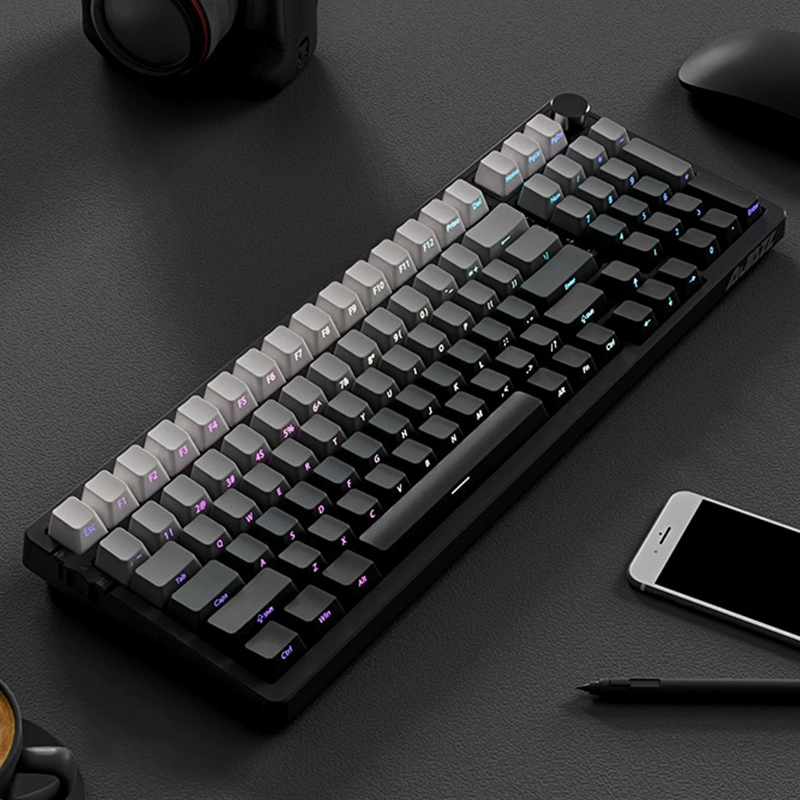135 Teclas Polar Day Double Shot PBT Keycaps RGB Retroiluminado ...