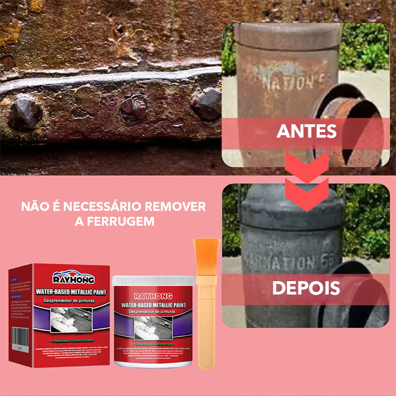 Chibel 300ml Tinta De Ferrugem, Pasta Removedor PimerA Base De Agua ...