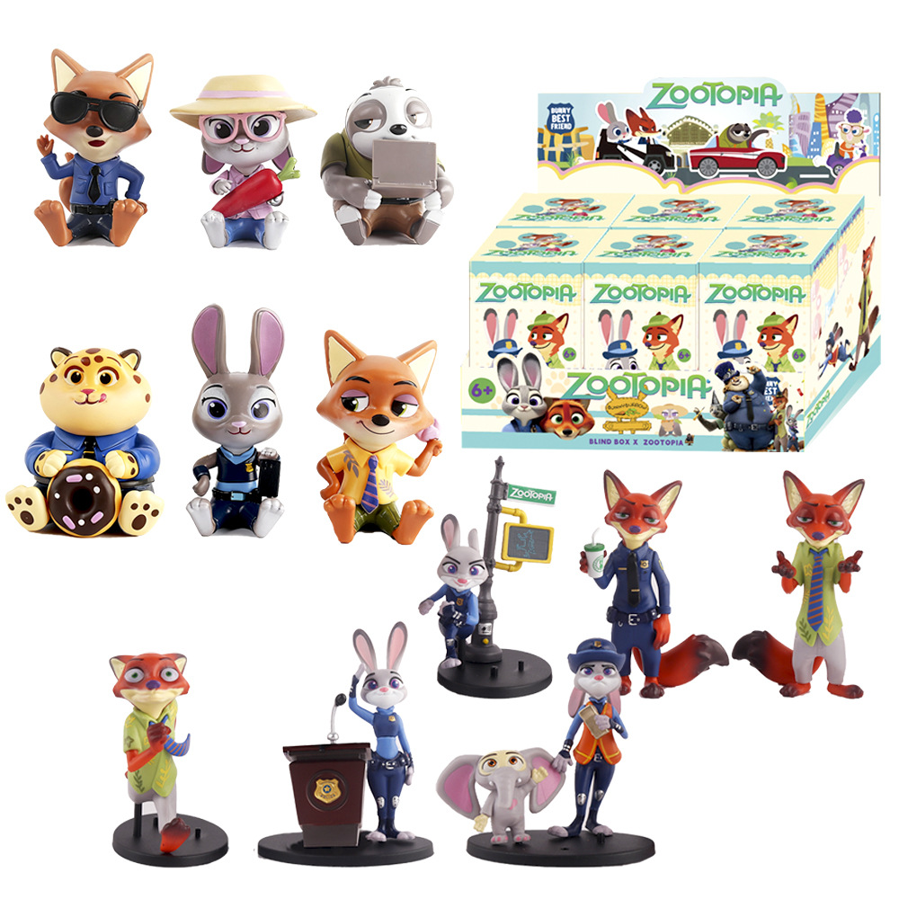 Zootopia 2 Caixa Cega Nick Judy Flash Finnick Figuras Modelo Anime ...