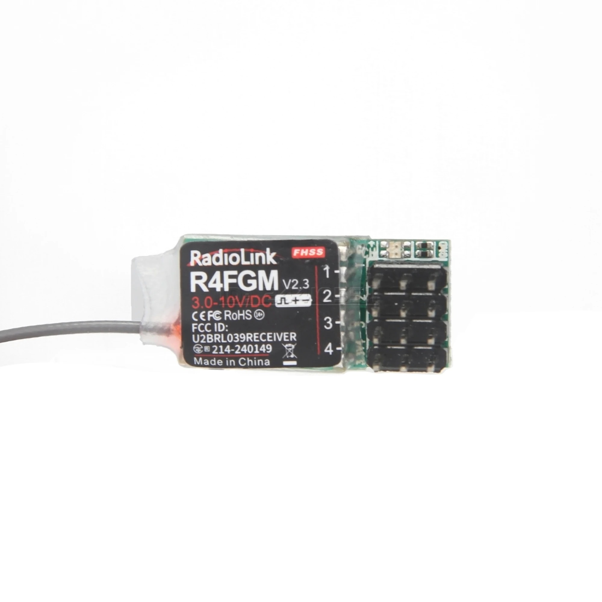 Radiolink R8FG V2.1 Récepteur gyroscopique 8 canaux, 2,4 GHz 600 m de contrôle de la tension Télémétrie, Water Splash RX pour télécommande RC