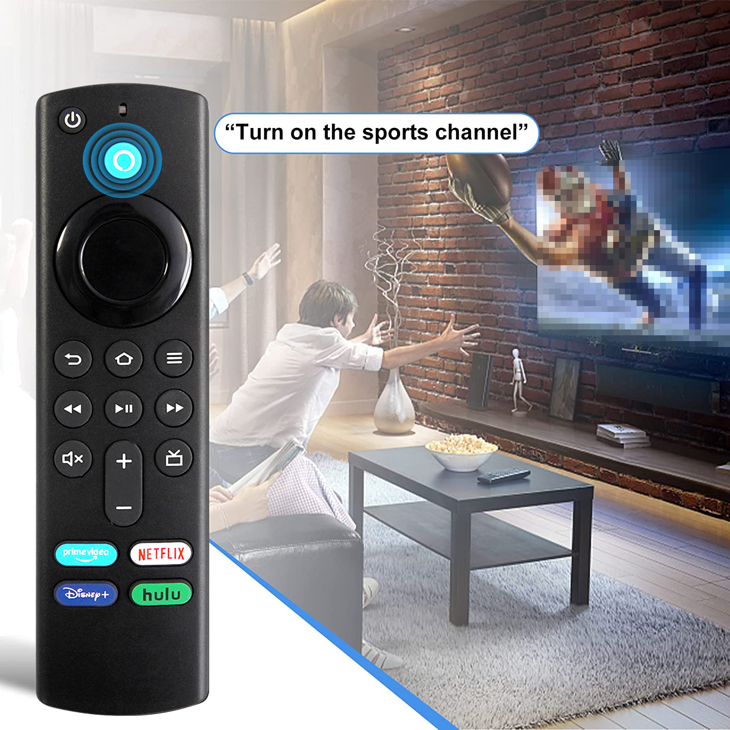 Telecomando Vocale Sostitutivo AMZ Per Smart TV Stick E Cube – Compatibile Con 2ª/3ª Gen, 4K, Lite, HD