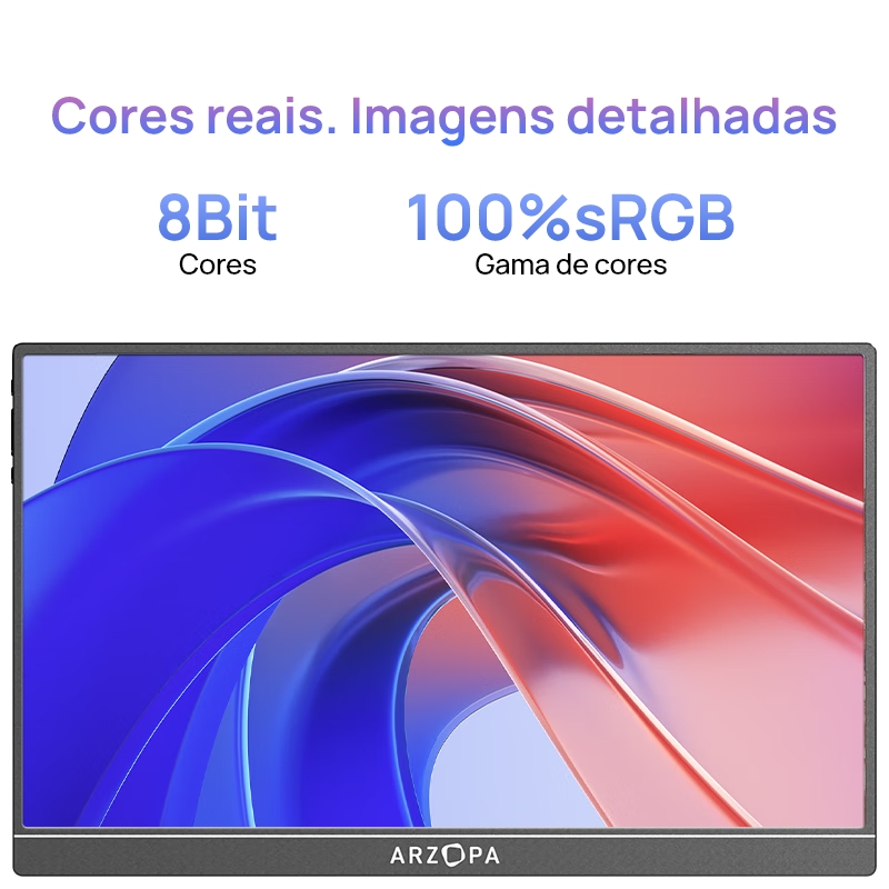 Monitor Portátil ARZOPA , 17.3'A1M 1080P FHD HDR IPS Tela De Computador ...
