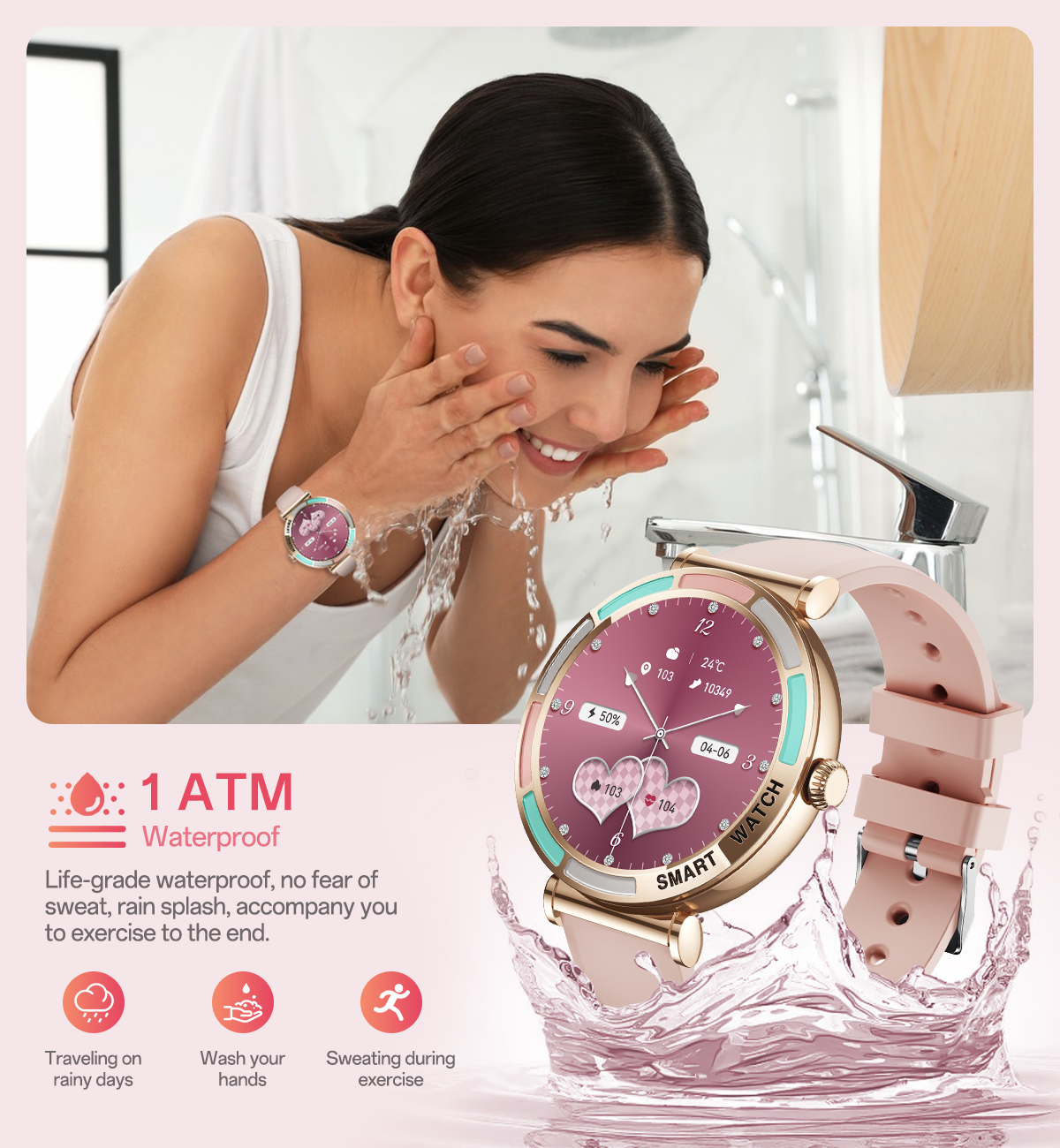 2026 Novo Lily R3 Smartwatch Feminino Original Papel de Parede ...
