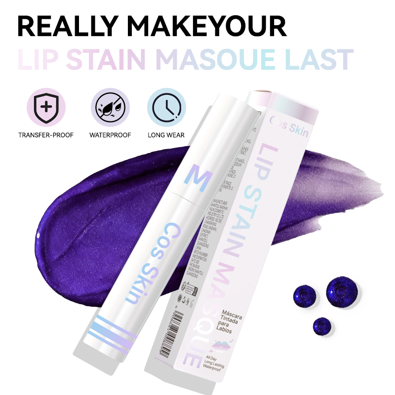 Cos Skin Matte Batom 7 Cores, Fácil de Remover, À Prova D'água e ...
