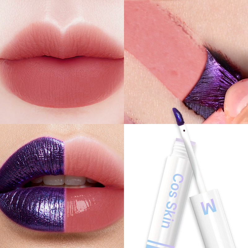 Cos Skin Matte Batom 7 Cores, Fácil de Remover, À Prova D'água e ...