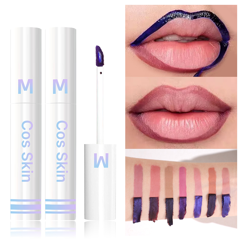 Cos Skin Matte Batom 7 Cores, Fácil de Remover, À Prova D'água e ...