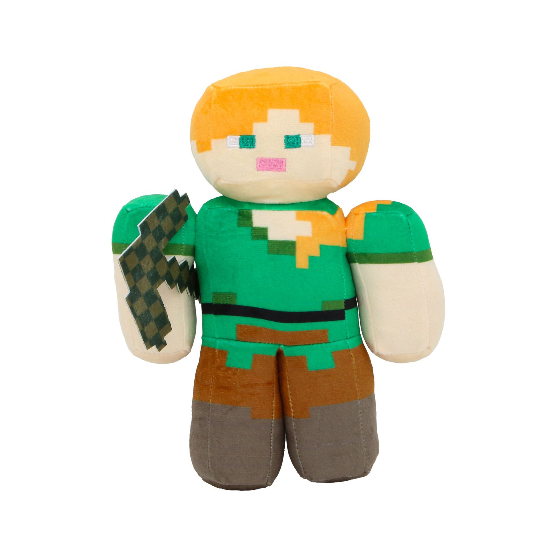 Boneca De Pelúcia My World Minecraft Legends Sentada Zumbi Trabalhador ...