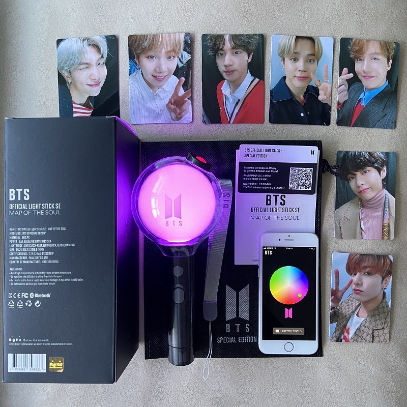 Wemos BTS Oficial Bluetooth Lightstick Ver . 4 Army Bomb Edição