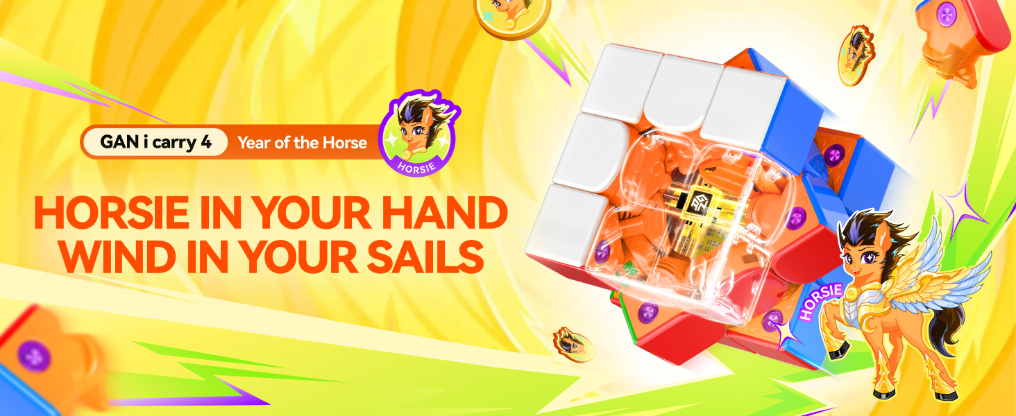 gan-i-carry-4-smart-cube-ano-do-cavalo-edi-o-3x3-speed-frost-vers-o