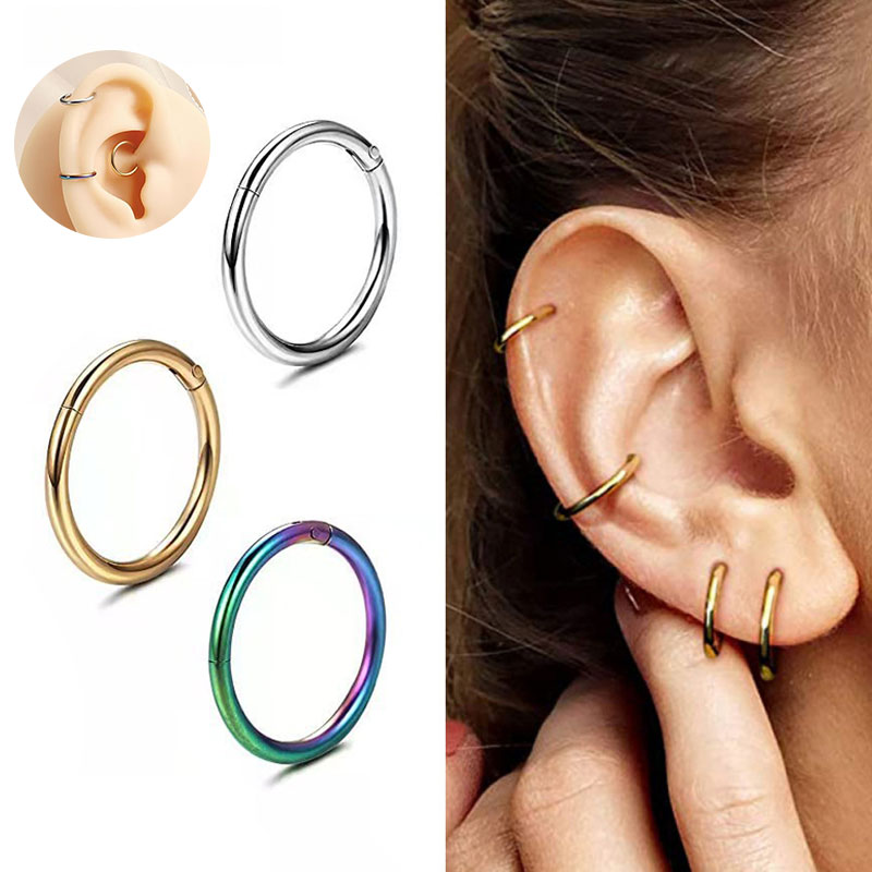 Piercing Clicker Articulado em Titânio Cirúrgico Hipoaergênico - Várias ...