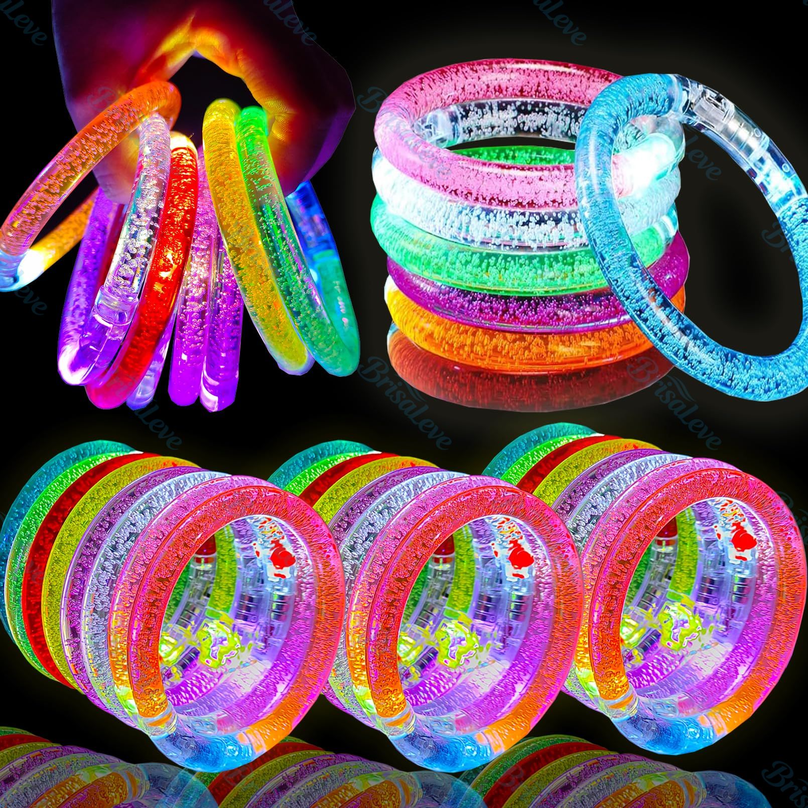 Kit Pulseira Led Neon Coloridas Festa Aniversário Rave Balada | Shopee ...
