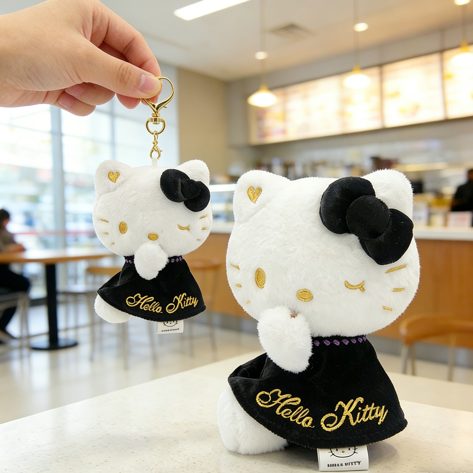 Oficial Sanrio Hello Kitty Chaveiro De Pelúcia E Encantos Bonito ...