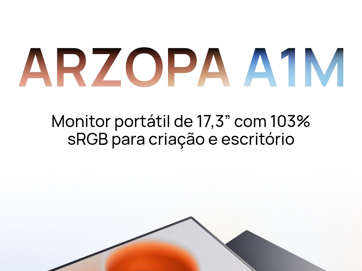 Monitor Portátil ARZOPA , 17.3'A1M 1080P FHD HDR IPS Tela De Computador ...