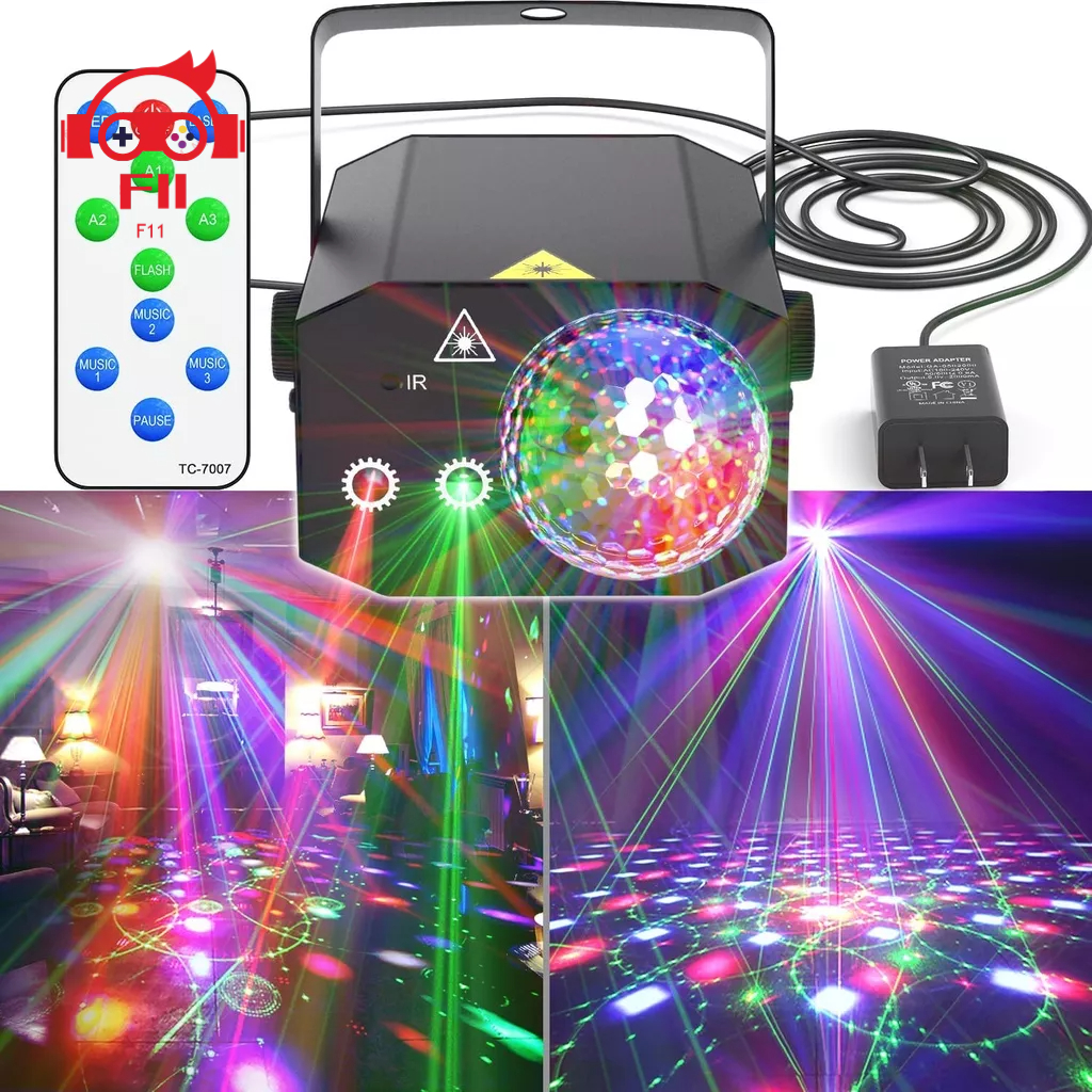 130 Em 1 Luz De Efeito Laser Com Padrão Bola Mágica De Cristal LED Para Disco RGB Luzes De Festa DJ De