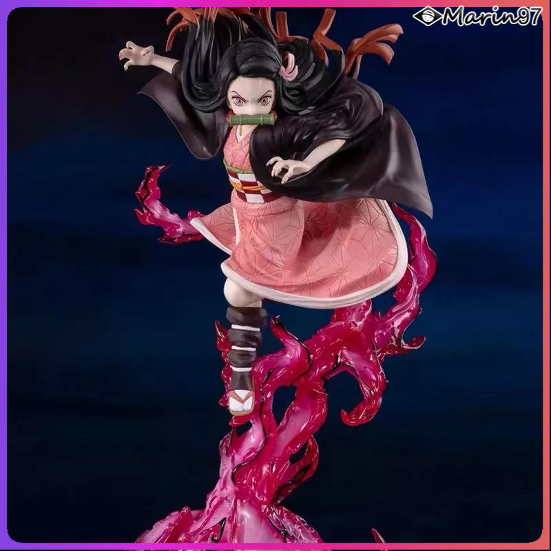 Anime demônio slayer figura de ação desenhar espada agatsuma zenitsu  estatueta kimetsu não yaiba figura pvc coleção modelo brinquedos 15cm