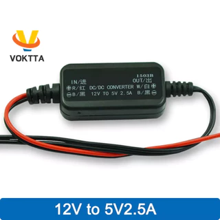 Conversor VOKTTA DC De 12v A 5V 2.5A À Prova D'água Para Proteção Automotiva De Automóveis Potência Veicular 12v Estabilizador De Corrente