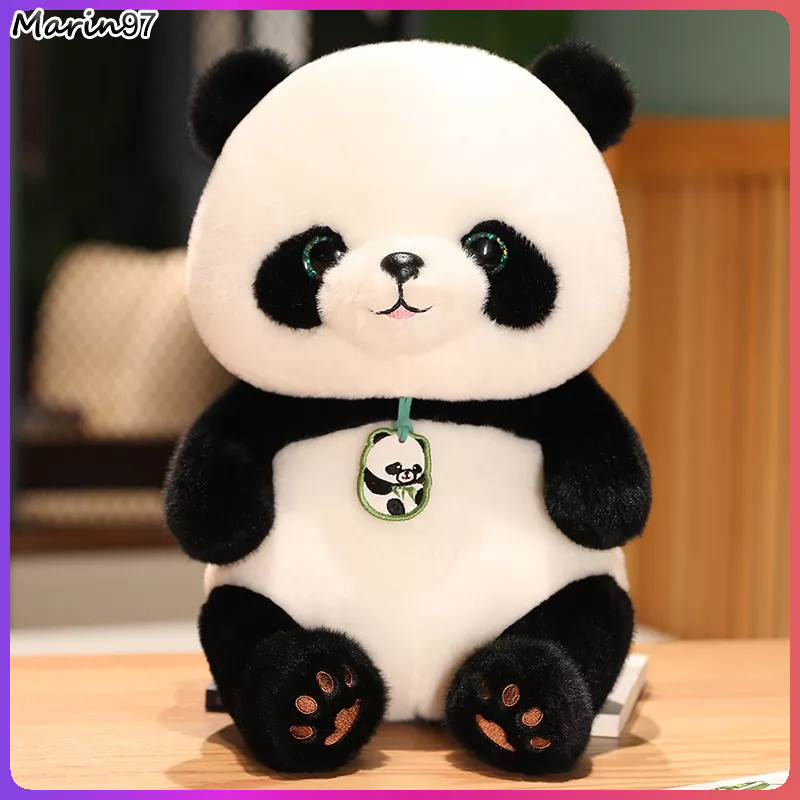 Panda de pelúcia bonito brinquedos de simulação de pelúcia animal macio  boneca realista panda abraço pequeno panda crianças brinquedos de presente  das crianças - AliExpress