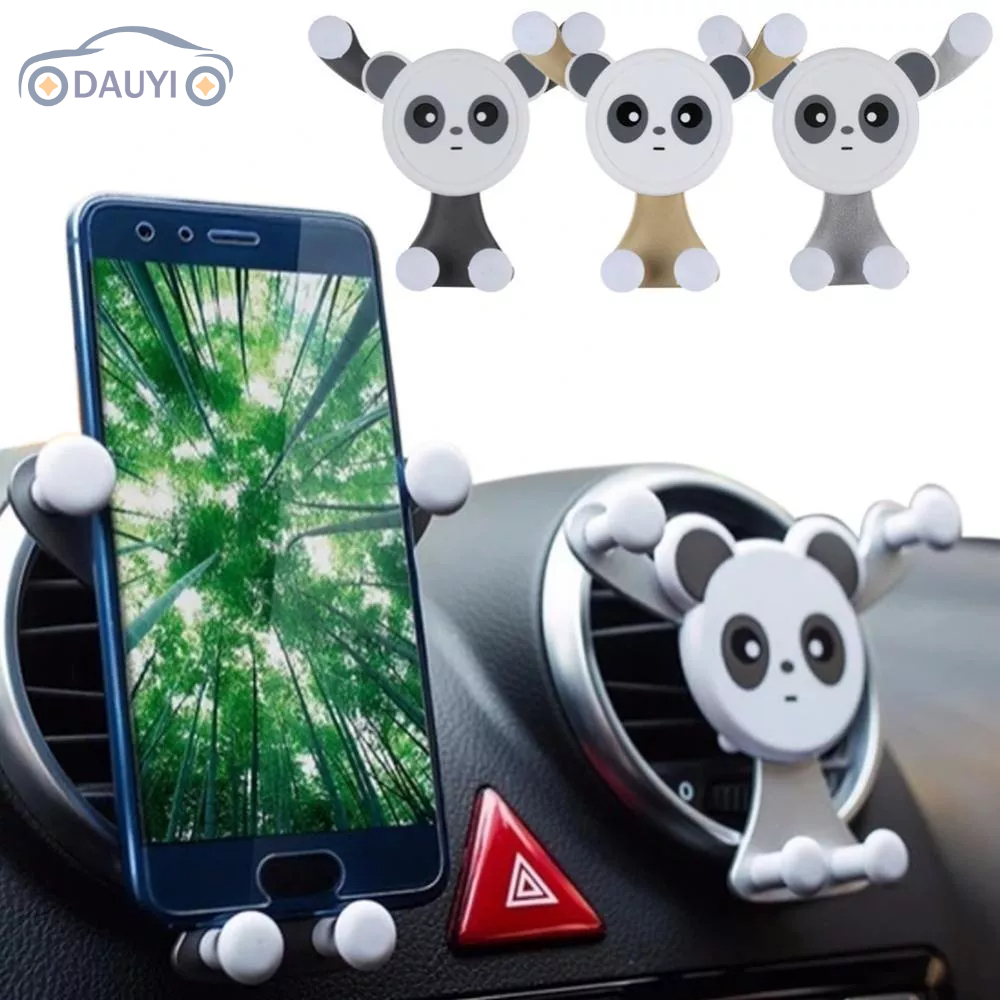 Suporte De Celular Para Carro Panda Gravity Universal Telefone Respiro De Ar Fofo GPS