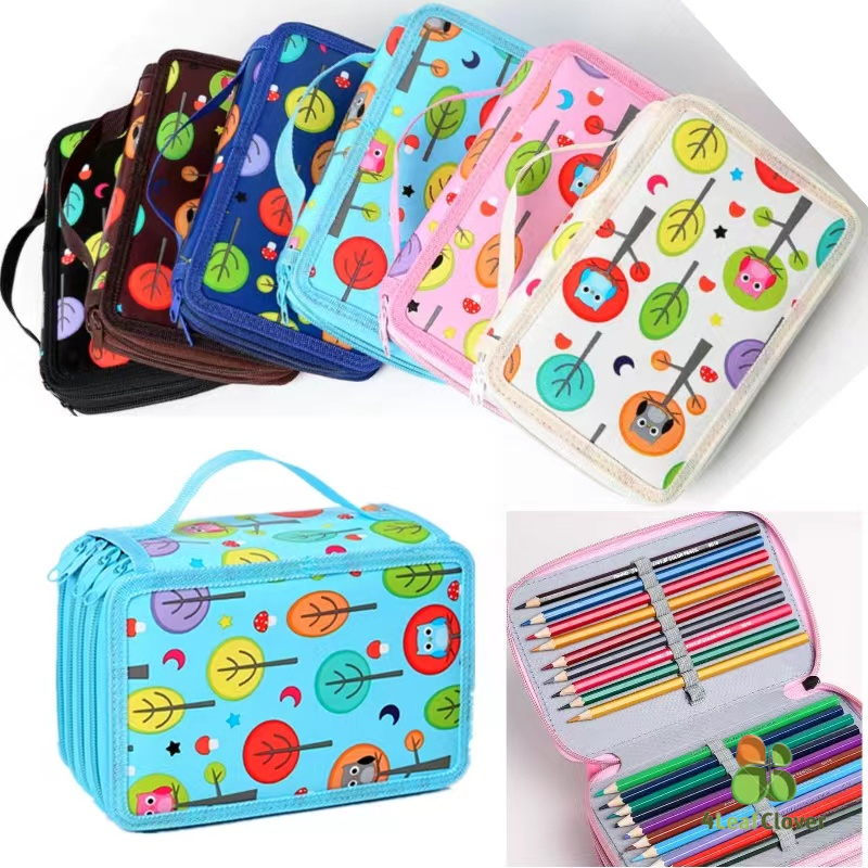 Nova Caixa De Lápis 52 Furos De Grande Capacidade/Estojo De Cor/Bolsa Para Manicure 72