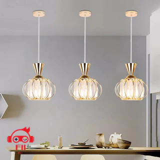Lâmpada De Teto Com Candelabro De Cristal Metálico Nórdico Simples
