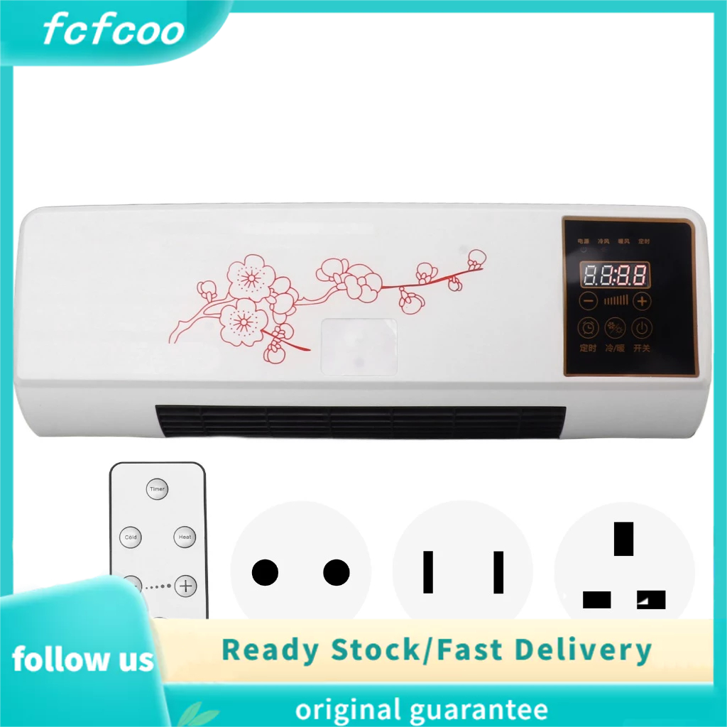 Fcfcoo Dual purpose mobile small air conditioner, hot air fan, bathroom