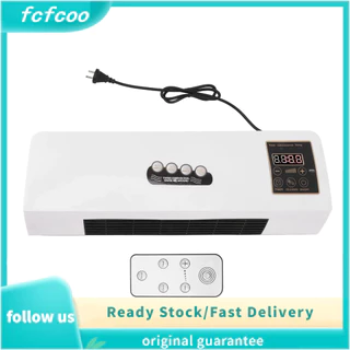 Fcfcoo🔥Ready Store🔥Aquecedor De Ar Condicionado Pequeno De Parede Portátil Ventilador Quente Para Banheiro Quarto EU Plug 220V