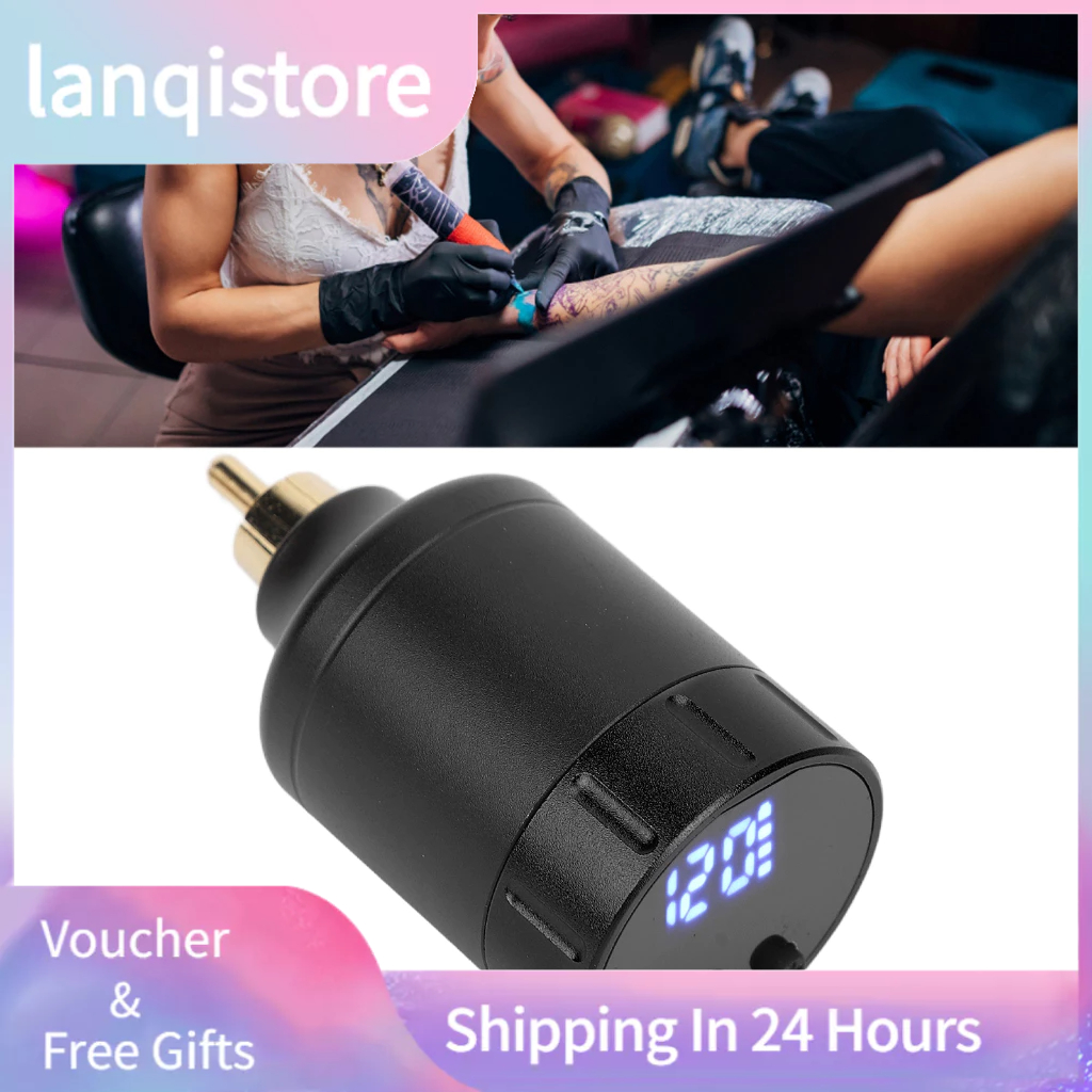 Fonte De Alimentação Sem Fio Tattoo Caneta De Tensão Ajustável 1500mAh Lithium Ba