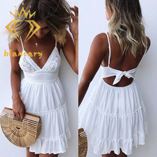 Vestido branco best sale de praia curto