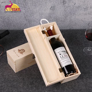 Caixa de vinho tinto Caixa de madeira Caixa de madeira sólida Caixa de vinho Tinto Caixa de vinho Tinto Caixa de presente de pinheiro Caixa de oferta Tung madeira caixa de presente