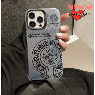 Chrome Hearts 3D cor galvanizar capa Adequado Para capinha iPhone 11 12 13 14 15 Pro Max Luxo modas De Sem Deslizamento Capa À Prova De Choque telefone celular