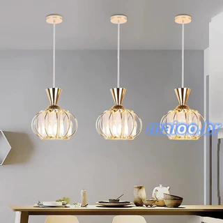 Lâmpada do teto com candelabro cristal metálico Lustre nórdico simples