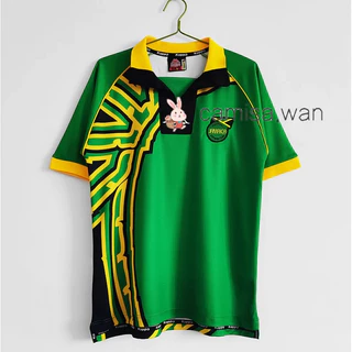Futebol Jersey Retro Jamaica Fora Em 1998 Camisa De