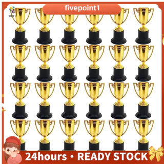 24 Pacotes De Mini Troféu Para Crianças Prêmios Plástico Ouro Copos De Festas , Recompensas , Esportes , Competições