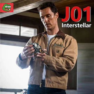 【 100 % Rápido Shipping 】 Interstellar A Mesma Jaqueta Lavada Carhartt J01 Detroit De Trabalho De Lapela Twill Para Homens E Mulheres Serviço Pesado