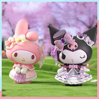 Série do Festival de Flores de Sanrio Rose Meredith Kuromi Cartoon Cute Handmade Couple Book Desktop Decoration Gifts for Girls