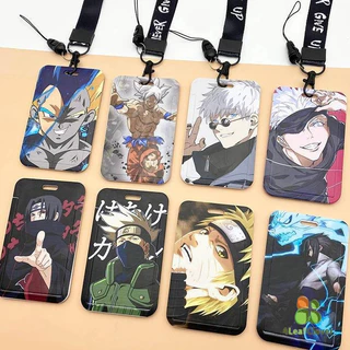Porta-cartões de identificação Controle de Acesso ao Metrô Caixa protetora do Cartão de Ônibus Anime Naruto Feitiço de Pirata Estudante Porta-cartões de refeição Lanyard