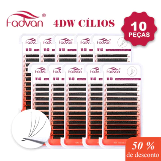 10pcs FADVAN 4D W Cílios Originais Atacado Fornecedores De Extensão De Profissionais Da Fábrica