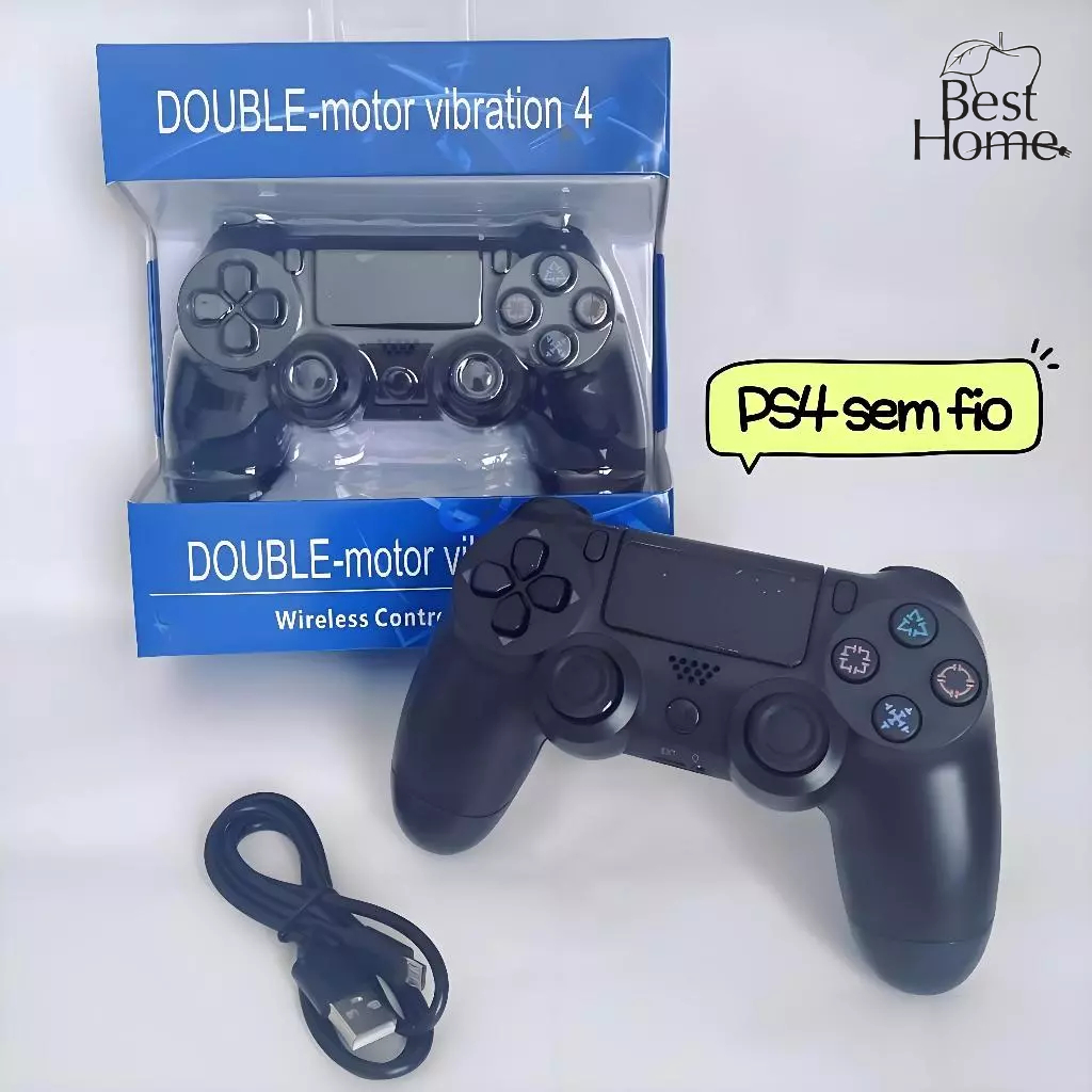 Kit 2 Controle Sem fio Ps4 Joystick Playstation Dualshock 4 Opcional Verde Camuflagem- Envio Imediato