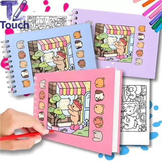 Kit 2 Livro de Colorir Capa Dura Holográfica 50 Folha Coloring Book for kid Rosa e Azul,Promoção em Oferta na Shopee