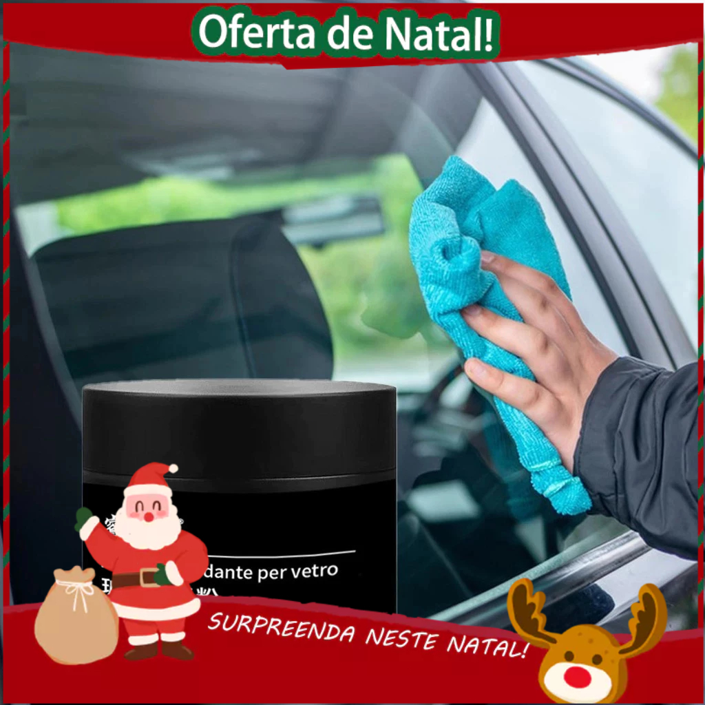 Pó De Polimento Para Vidros De Carro: Remove Instantaneamente Filme De Óleo & Repara Arranhões Com Eficiência!