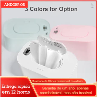 Aquecedor de Lenço Umidecido para Bebê com Display Digital - Temperatura Ajustável 40°C-60°C Grande Capacidade USB em Oferta na Shopee