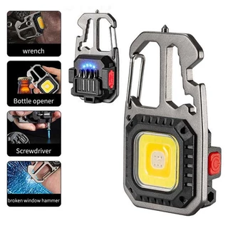 Lâmpada De Trabalho COB Multifuncional Pro Lanterna LED Tocha Recarregável USB Luz De Chaveiro Emergência Para Carro Adv