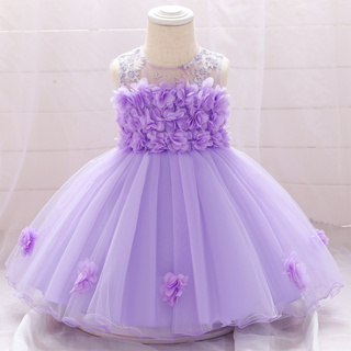 [MQATZ Vestido De Primeiro Aniversário De Verão Para Menina Princesa Branca De Renda Bebê Festa Da Flor E Roupas De Casamento Crianças 3-24 Meses