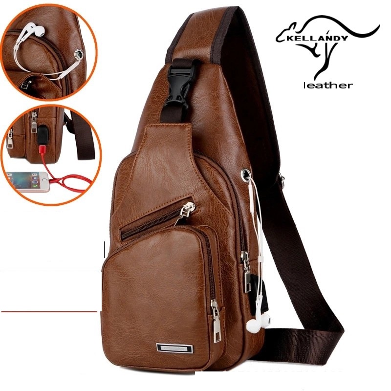 Saco Para Homem Com Furo Fone De Ouvido USB