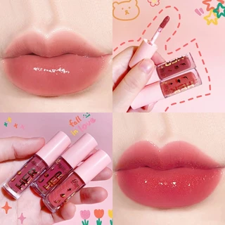 Brilho Labial Espelho Esmalte Batom Água Muito Multicolorido INS Moda Hidratante Tentação