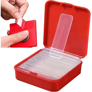 60Pcs/Box Fitas Auto-Adesivas Transparentes Removíveis De Dupla Face Para Balões , Acoplamentos/Multifuncionais À Prova D'água Sem Resíduos De Parede Fortes E Reutilizáveis