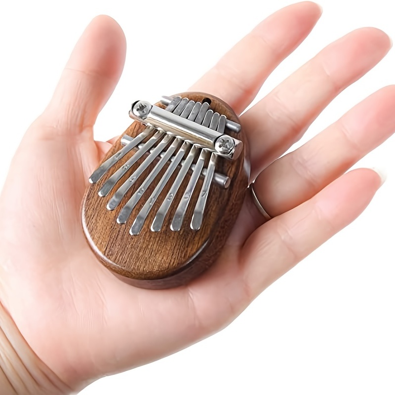 8 Chave Mini Kalimba Piano De Dedo Polegar De Alta Qualidade Marimba Musical Bom Acessório Pingente Presente